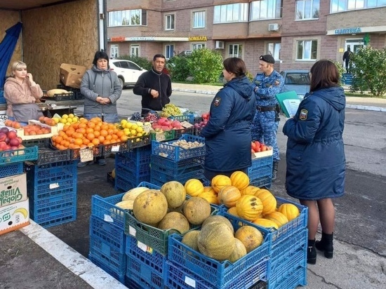 В Курске у торговца овощами за неоплаченный штраф изъяли весь товар