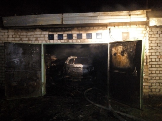 Под Курском в магическом пожаре сгорел гараж с автомобилем «LADA Vesta»