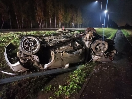 Парень оказался в больнице после аварии на орловской трассе