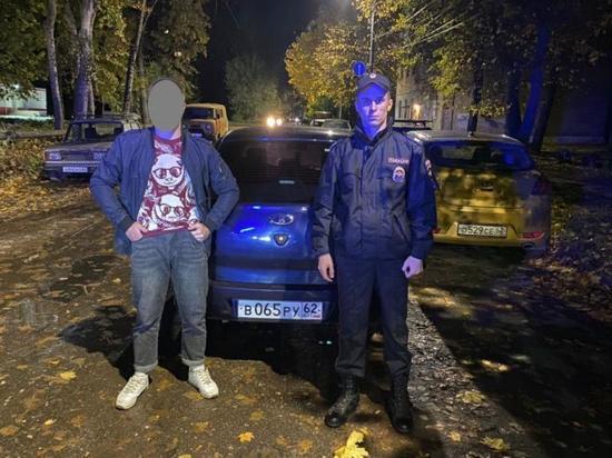 На улице Энгельса в Рязани задержали 16-летнего подростка на Lada