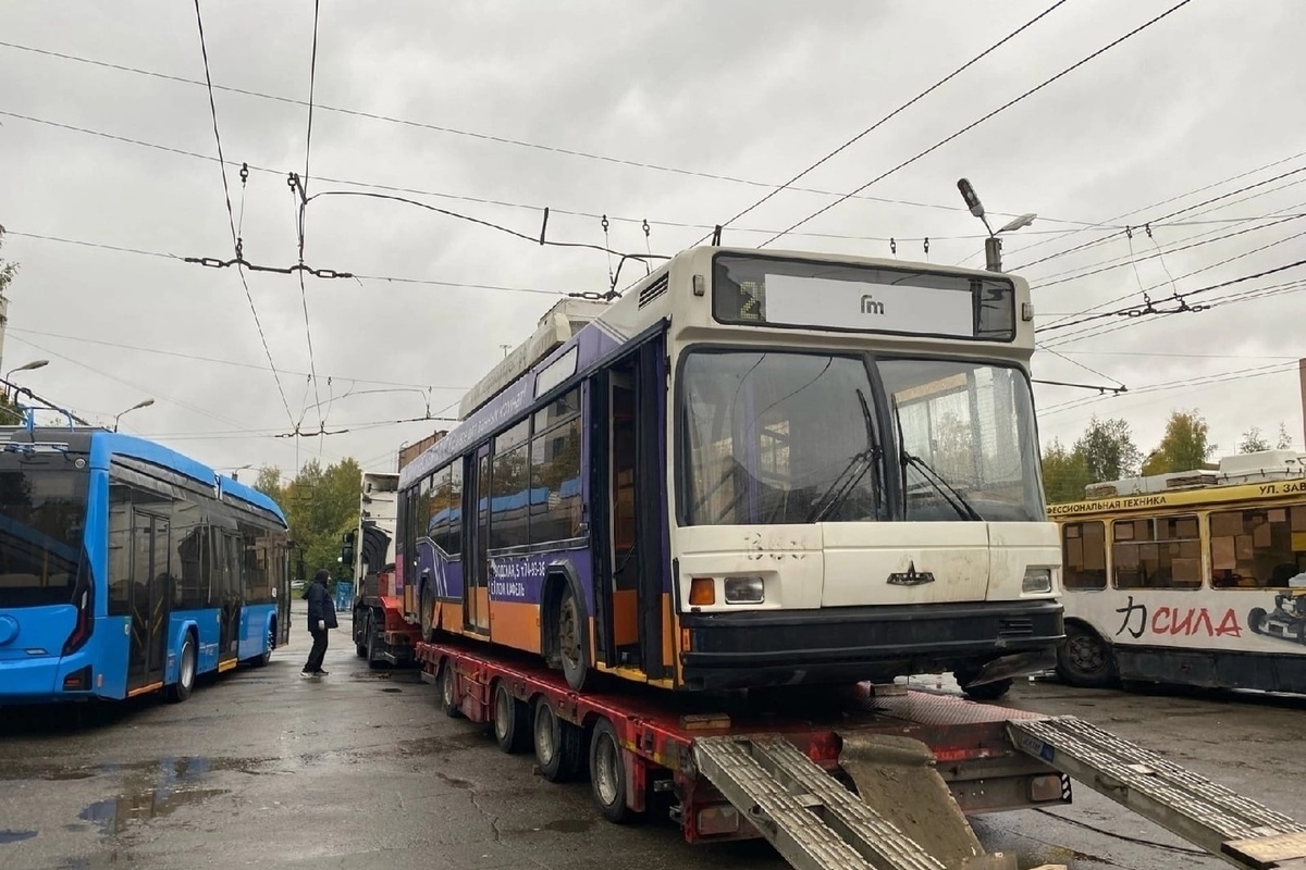 Старые троллейбусы отправили из Петрозаводска в музей - МК Карелия