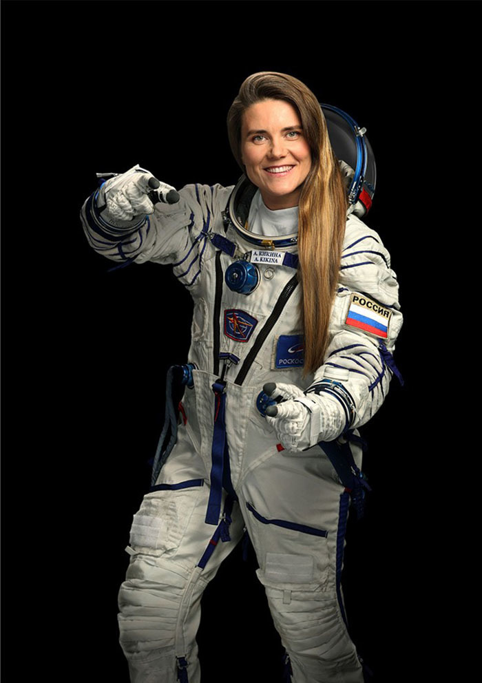 Anna Kikina, who flew to the USA, turned to the Russians: a gallery of a female astronaut