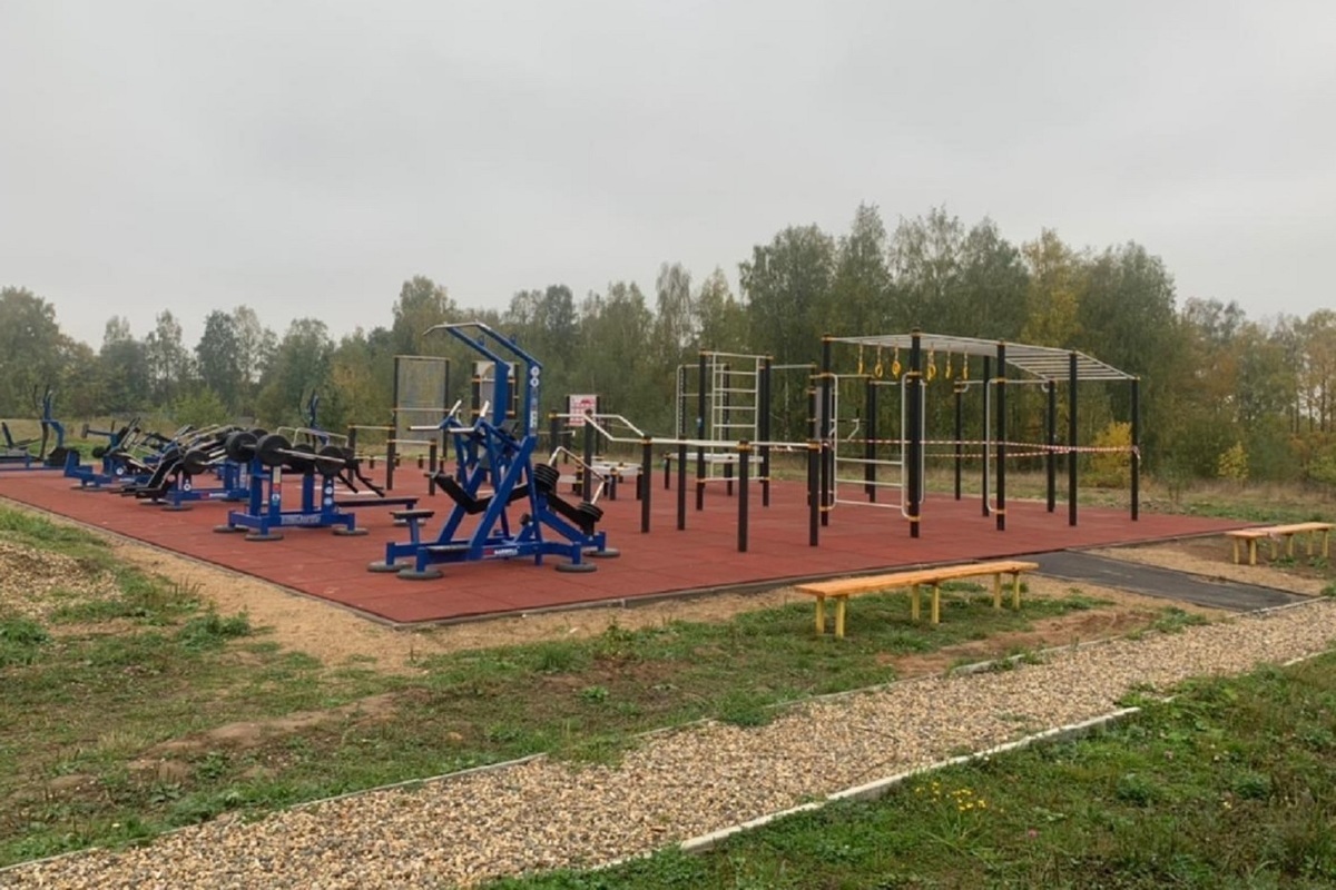 Костромская физкультура: новая спортплощадка появилась в деревне Боровиково Красносельского района
