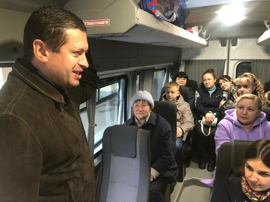 Из Челнов в Казань  прибыл автобус с родственниками военнообязанных