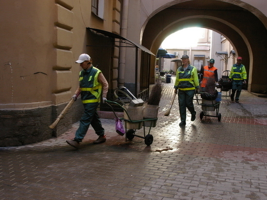 Петербургу не хватает 2,7 тысячи дворников