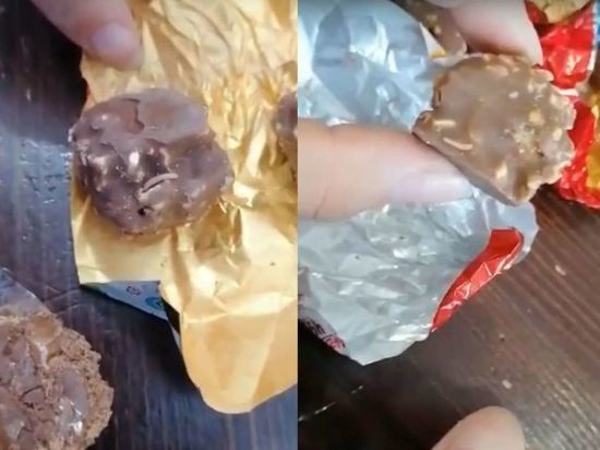 Кузбассовцы стали массово жаловаться на червивые конфеты в известной торговой сети