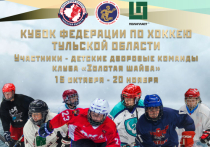 С 15 октября по 20 ноября 2022 года на территории нашего региона пройдёт "Кубок Федерации по хоккею Тульской области"