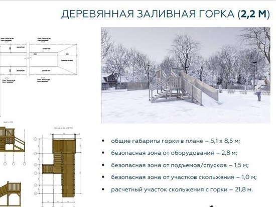 В Красноярском крае разработали проекты зимних горок