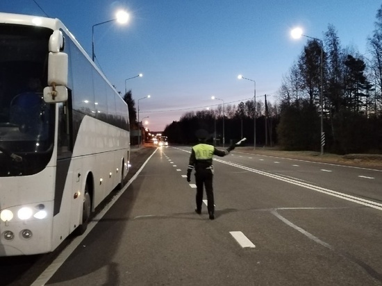 Сотрудники ГИБДД проверили водителей пассажирских автобусов на «Скандинавии»