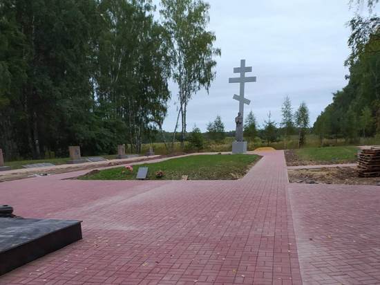 В Орловской области завершили работы по благоустройству Кривцовского мемориального комплекса