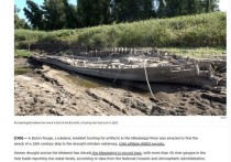 Житель Батон-Руж, штат Луизиана, охотившийся за артефактами на реке Миссисипи, был поражен, обнаружив обломки корабля 19-го века в пострадавшем от засухи водном пути, сообщает филиал CNN WBRZ