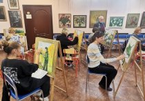 В Детской художественной школе имени Бузовкина городского округа Серпухов состоялся открытый урок «Защита Отечества в красках художника»