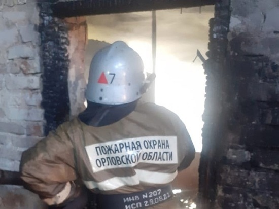 Проводка стала причиной серьёзного пожара в Орле