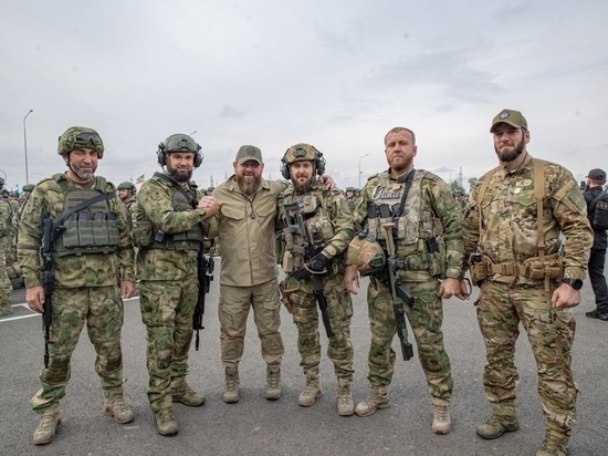 Кадыров показал чеченский ОМОН под Энергодаром