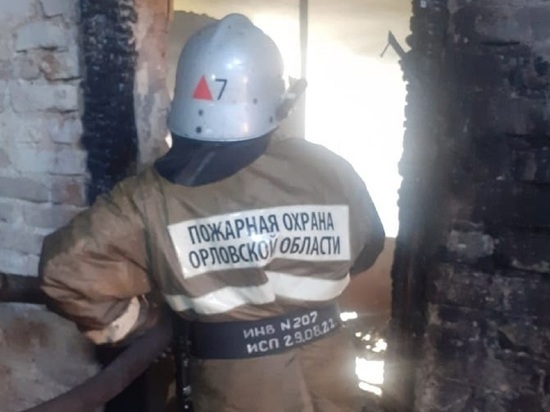 Ночью под Орлом произошёл крупный пожар