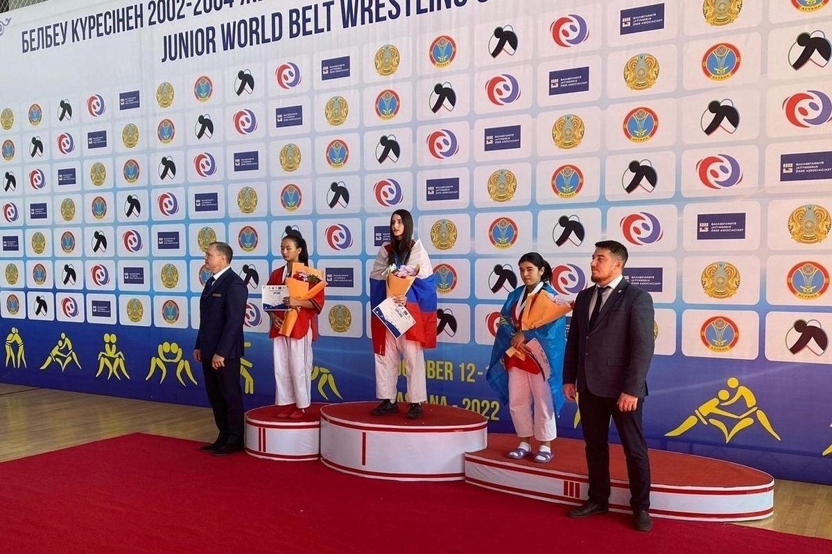 Tambov resident Ksenia Samoilova won the gold medal of the world belt wrestling championship