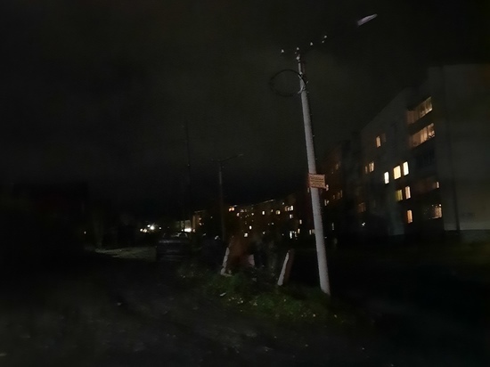 Скудно освещенная улица волнует жителей Петрозаводска