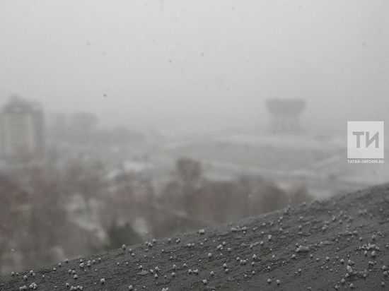 Первый снег в Казани сняли на видео 21 октября