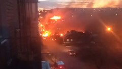 В Иркутске на жилой дом упал военный самолет: видео катастрофы