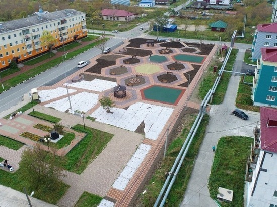 В двух районах Сахалина благоустроили общественные пространства