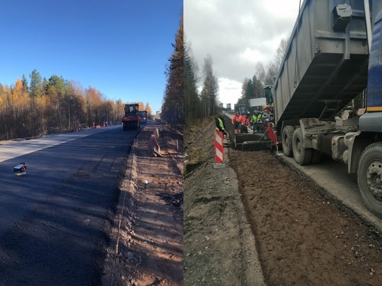 Ремонт дороги из Петрозаводска в Лососинное планируют завершить к зиме