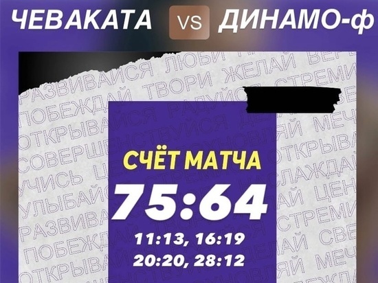 Вологодские баскетболистки «Чевакаты» одержали третью победу подряд в Суперлиге