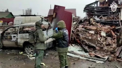 СК РФ показал кадры с места крушения СУ-30 в Иркутске
