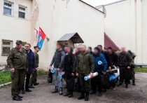 Еще одна группа мобилизованных из Калуги отправилась в учебную часть Ногинска