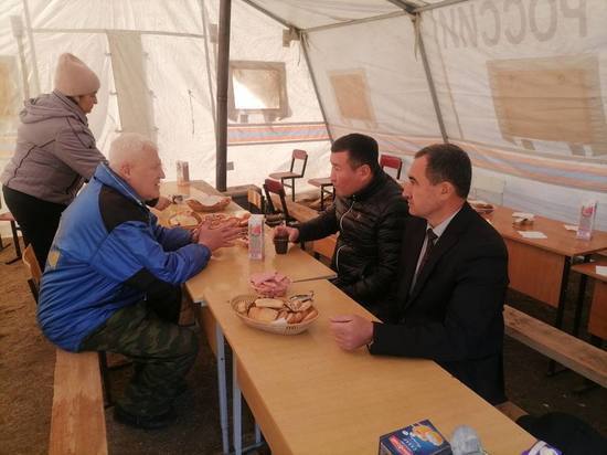 Мобилизованные из Якутии приехали на обучение в воинскую часть в Песчанке