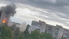 Появилось видео обстрела Новой Каховки: ракеты попали в ГЭС