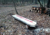 Сотрудники Луховицкого филиала «Мособллес» установили четыре новых указателя, которые помогут выбраться из леса заблудившимся грибникам