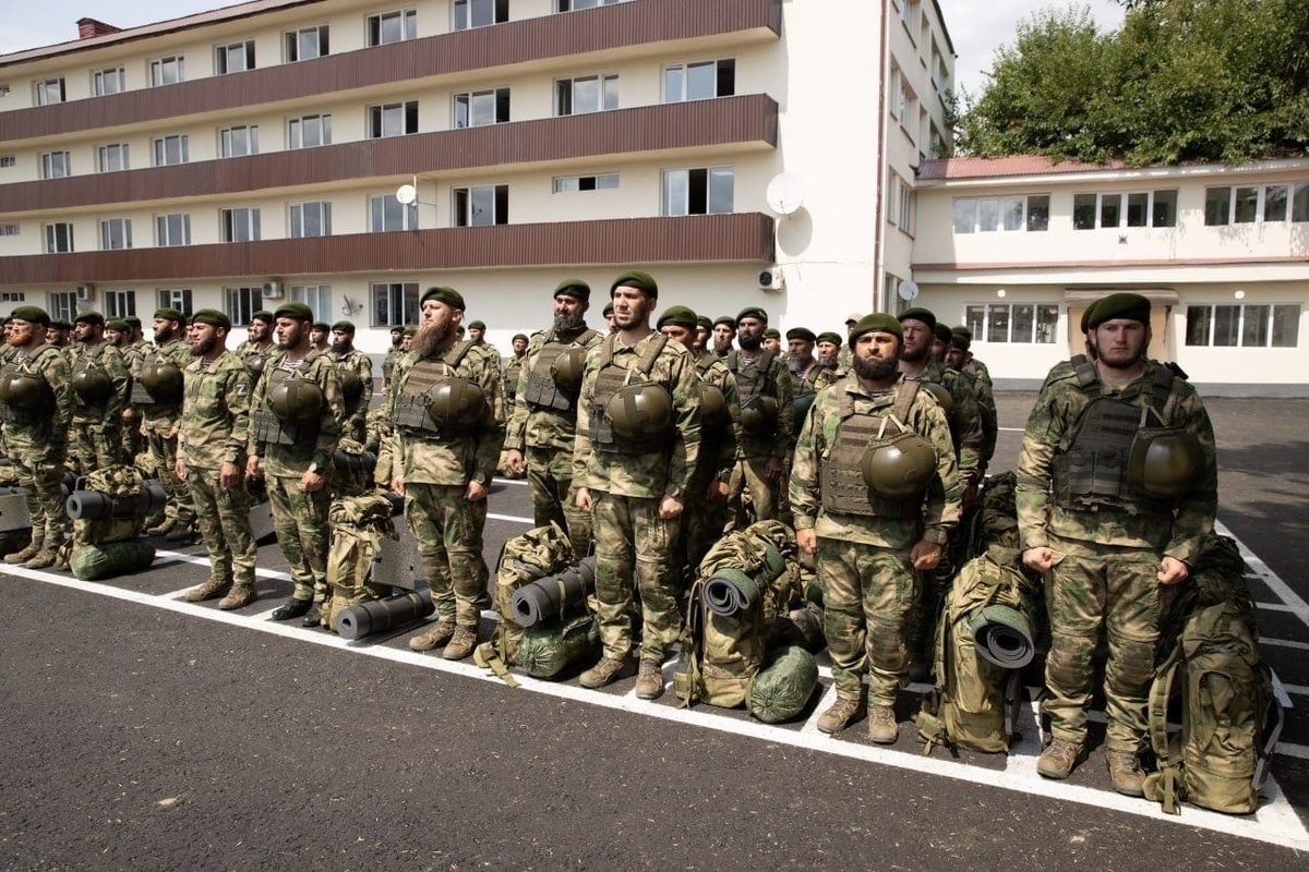 Российские военные в Чечне