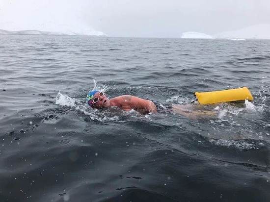 Заплыв тюменца в антарктических водах попал в Книгу рекордов России