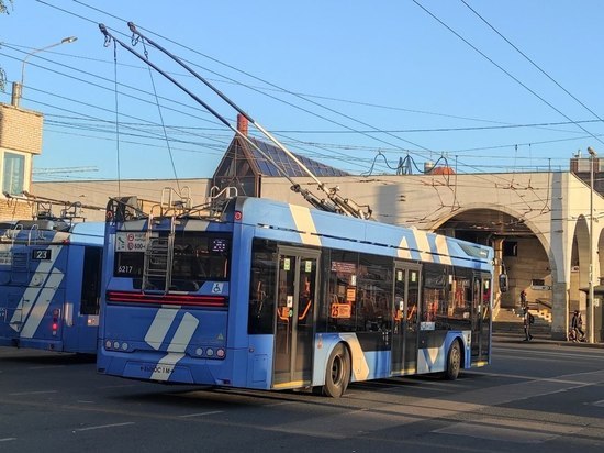 Карта троллейбусов спб