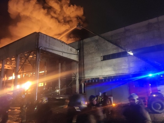 Ранг пожара на складе в Металлострое понизили до №2