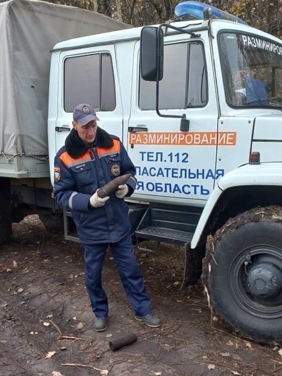 Возле курской деревни Печки нашли неразорвавшиеся снаряды
