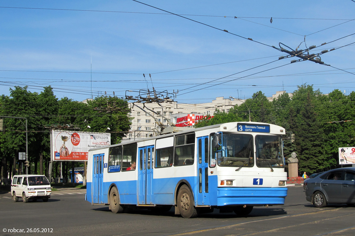 В ярославском троллейбусе № 1 начал работать аудиогид для туристов