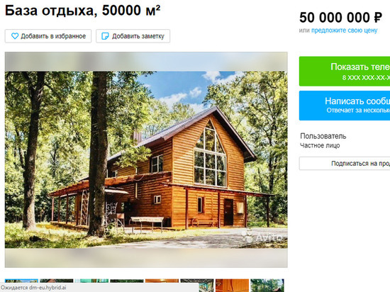Турбаза «Сказка» под Воронежем все еще продается: теперь за 50 млн рублей