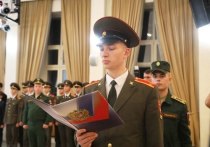 В серпуховской школе № 1 состоялось торжественное событие – шестнадцать учащихся получили звание кадетов