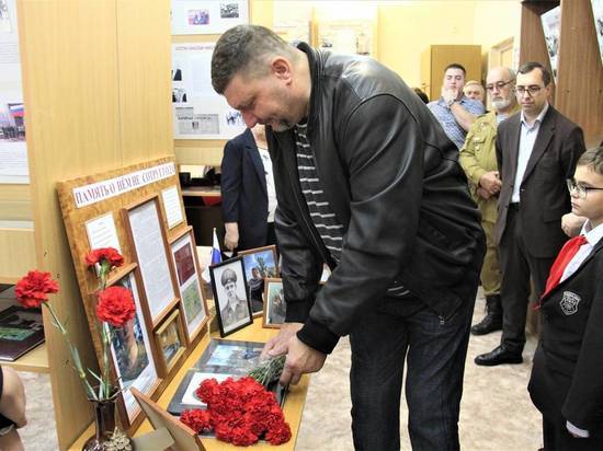 В Орле открыли уголок памяти погибшего на Украине героя-бойца Матюшева