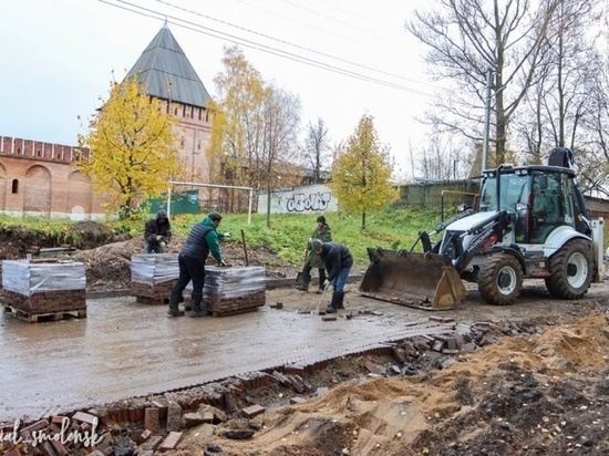 Ремонт улицы Тимирязева в Смоленске выходит на финишную прямую