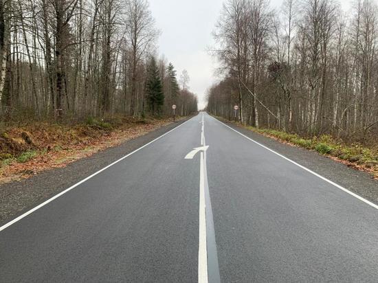 Ремонт автодороги в Карелии удалось закончить раньше срока