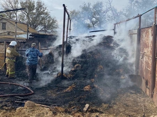 За неделю в Калмыкии потушили 9 пожаров