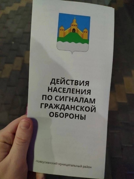 Под Воронежем в почтовых ящиках стали появляться листовки с инструкциями о действиях во время воздушной тревоги