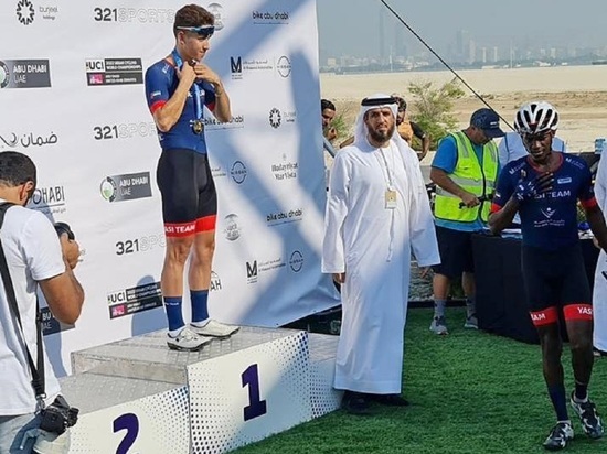 Уроженец Кузбасса стал победителем международной велогонки в ОАЭ