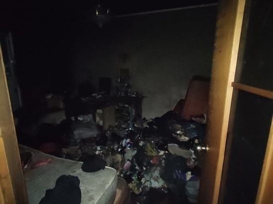 В Курске ликвидирован пожар в квартире на улице Клыкова