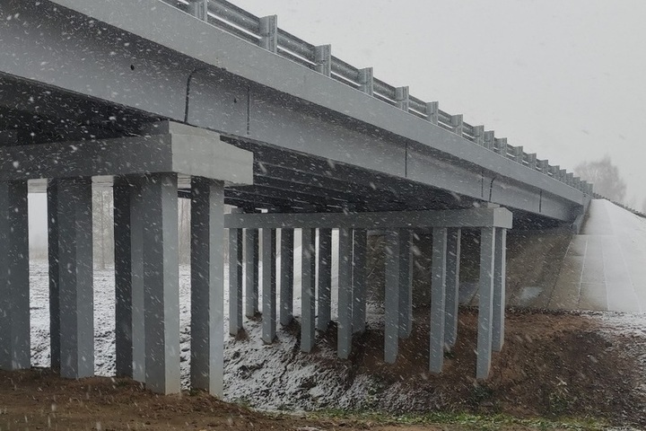 В Костромской области завершился капремонт автомобильного моста через реку Сентегу в Буйском районе