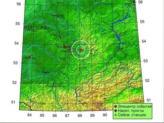 Второй день подряд рядом с кузбасским городом происходят землетрясения