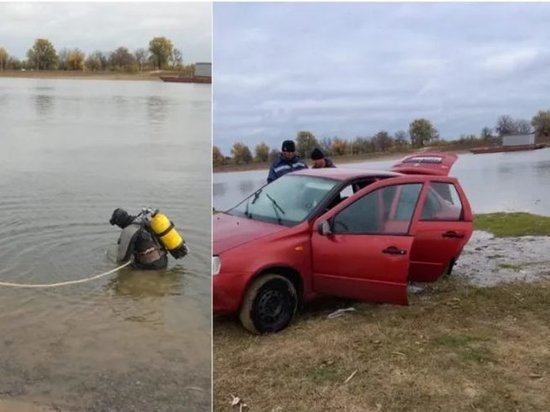 В Астраханской области утонула машина вместе с водителем