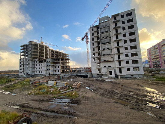 Строительство девятиэтажного дома в Архангельске осуществляется для участников программы «Переселение граждан из аварийного жилфонда на 2019–2025 годы»